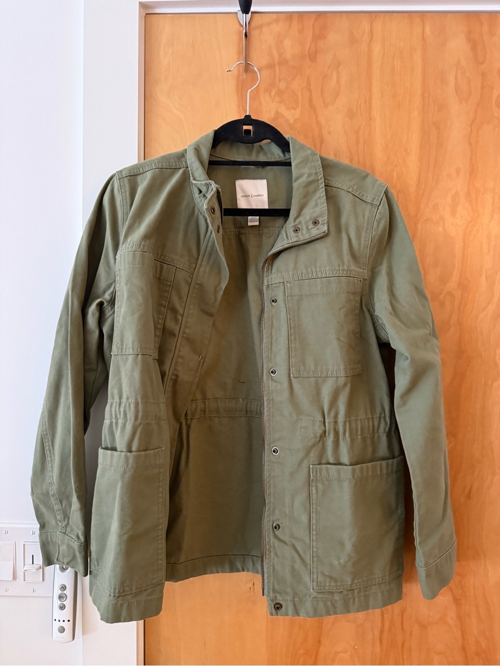 Women’s Olive Green Military Utility Field Jacket
